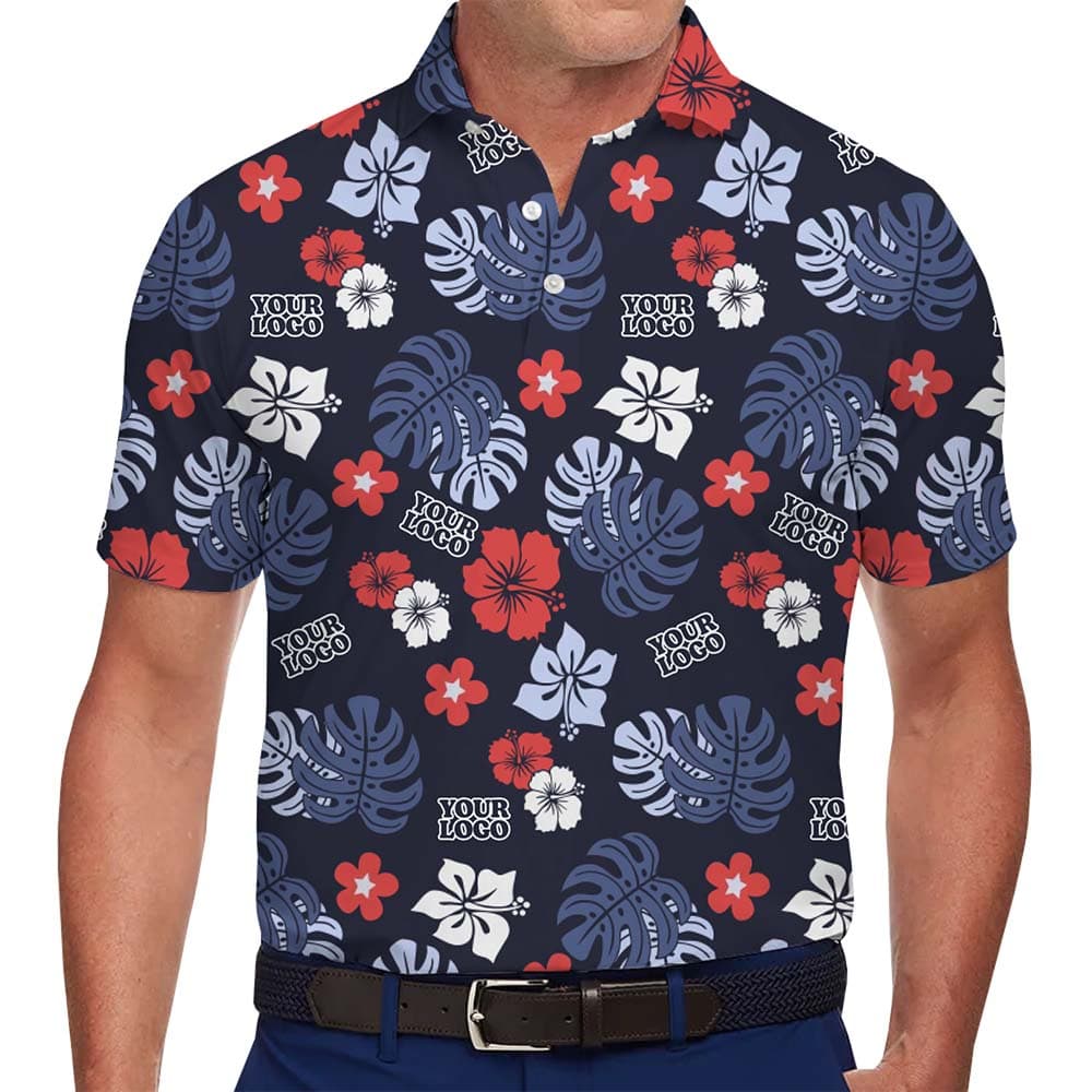 Business Promotion Custom Aloha Polo Shirt