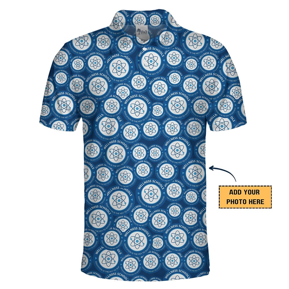 Corporate Identity Logo Print Collared Polo Shirt