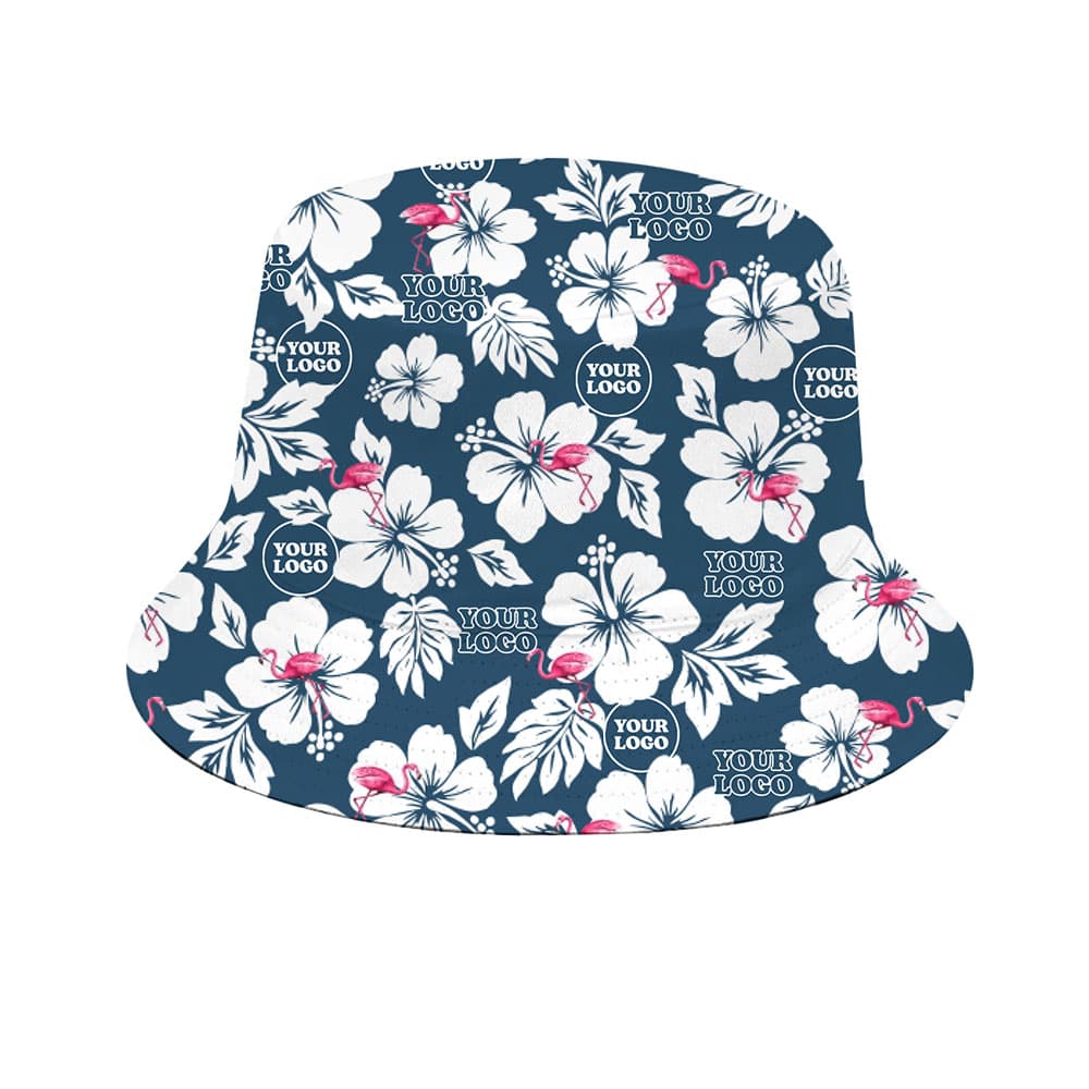 Create Your Own Hibiscus Flamingo Bucket Hat