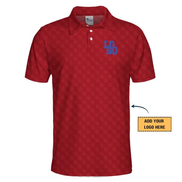 Custom Chest And Pattern Logo Polo Shirt