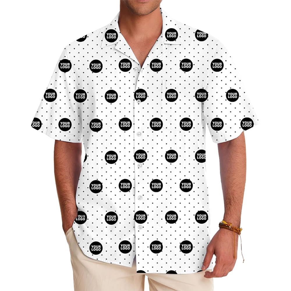 Custom Hawaiian Shirt with Tailor-Made Tropical Elegance and Company Logo 1