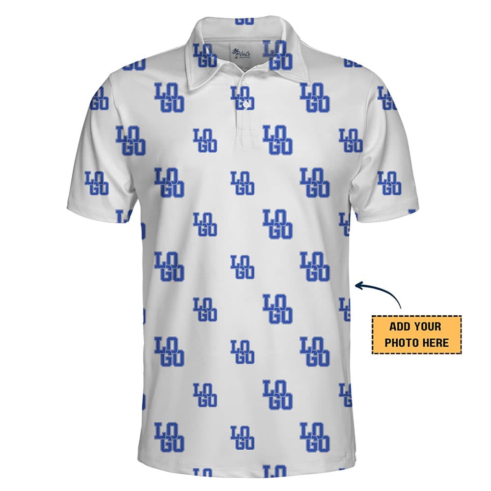 Custom Logo All‑Over Print Golf Collared Shirt