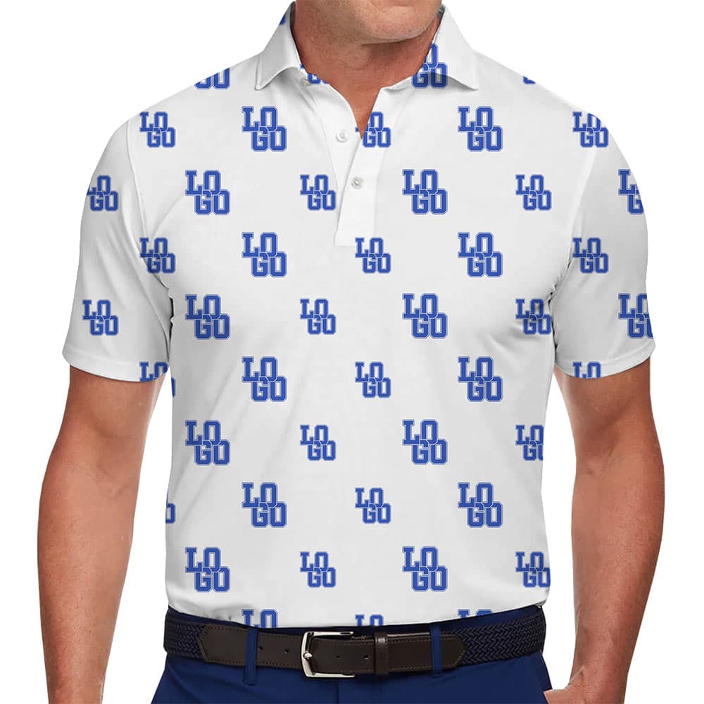 Custom Logo All‑Over Print Golf Collared Shirt