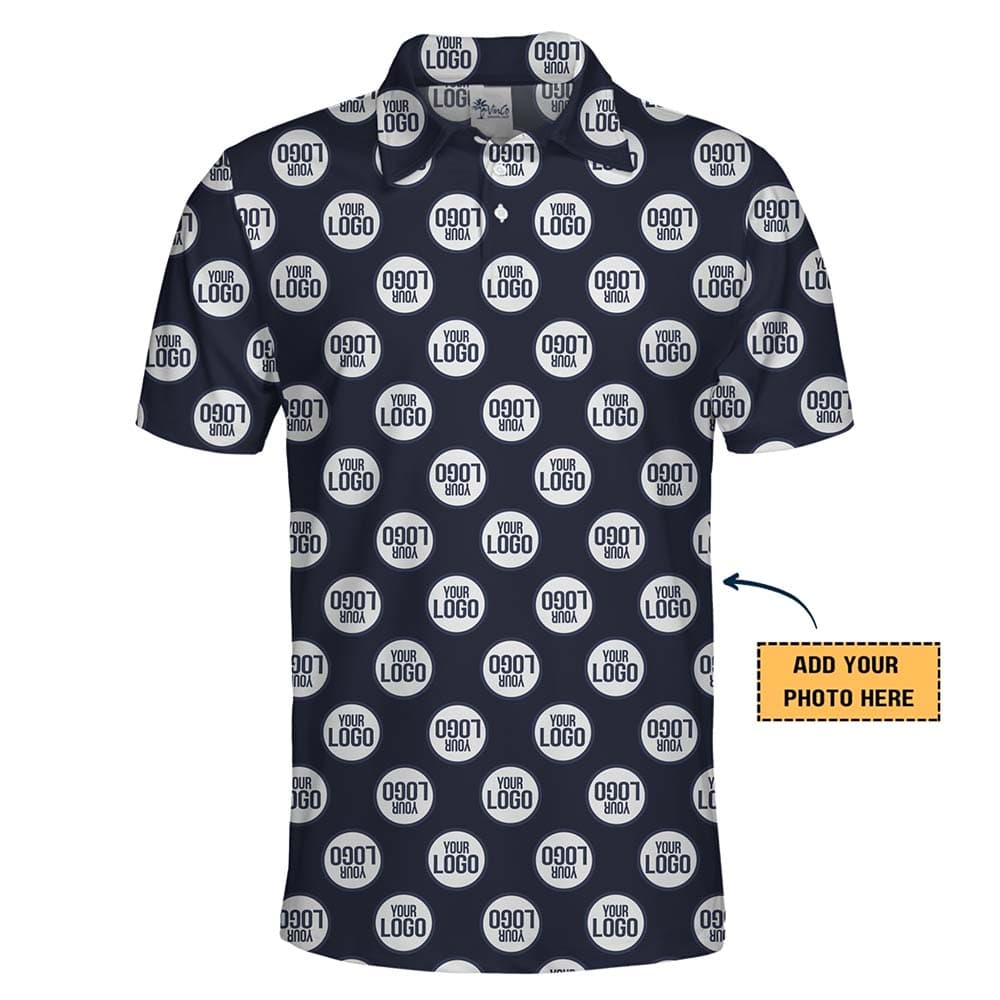 Custom Logo All Over Print Polo Shirt for Businesses