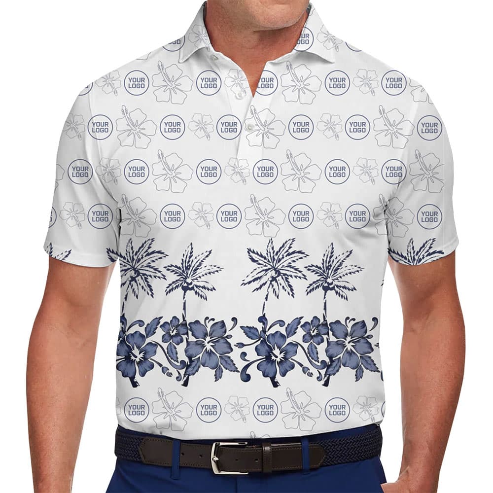 Custom Logo Coastal Polo Shirt
