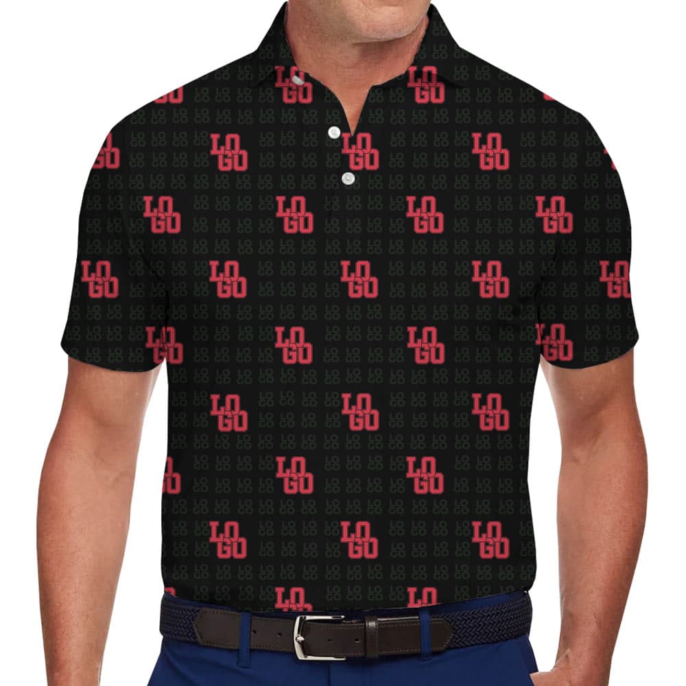 Custom-Logo-Pattern-Polo-Shirt-1