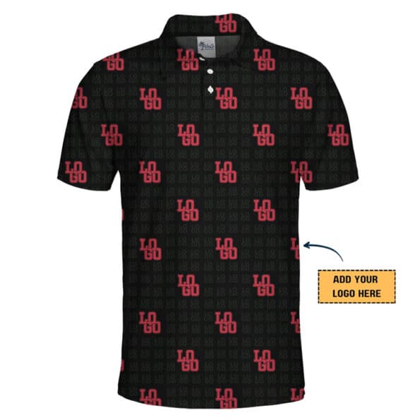Custom Logo Pattern Polo Shirt