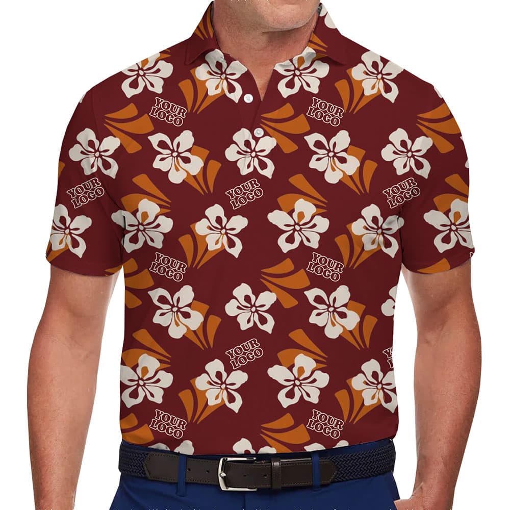 Custom Resort-Style Maroon Polo Shirt for Team and Corporate Use