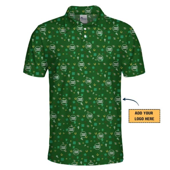 Custom Small Logo St. Patrick's Polo Shirt