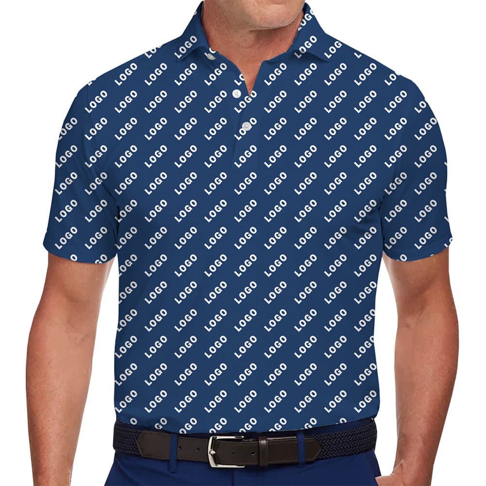Design Your Own Brand Pattern Collared Polo Shirt