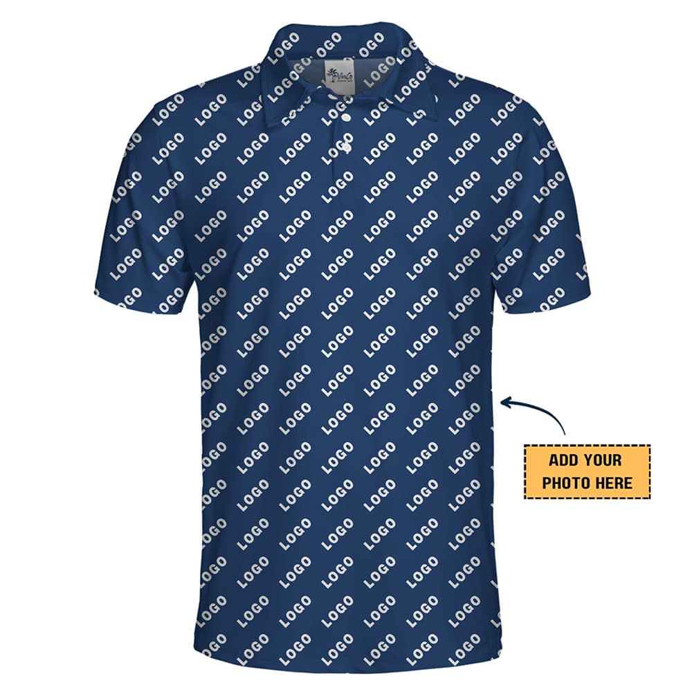 Design Your Own Brand Pattern Collared Polo Shirt