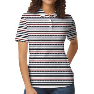 Modern Striped Patriotic Button-Up Shirt