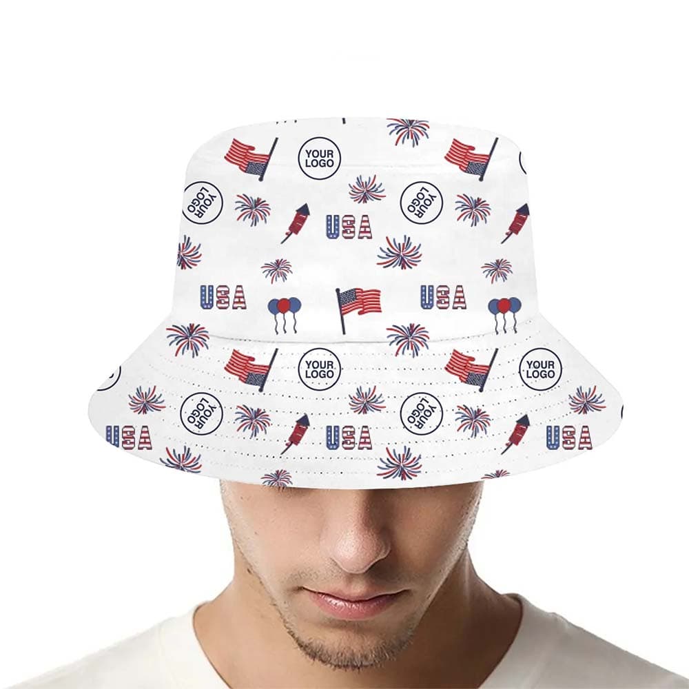 Red White Blue Company Party Bucket Hat