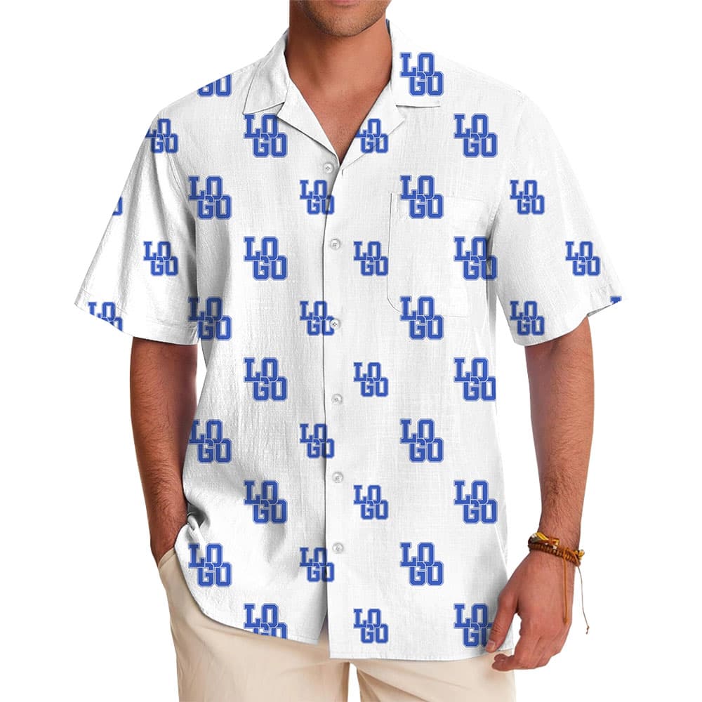 Team And Event Custom Logo Hawaiian Shirt - All Over Print