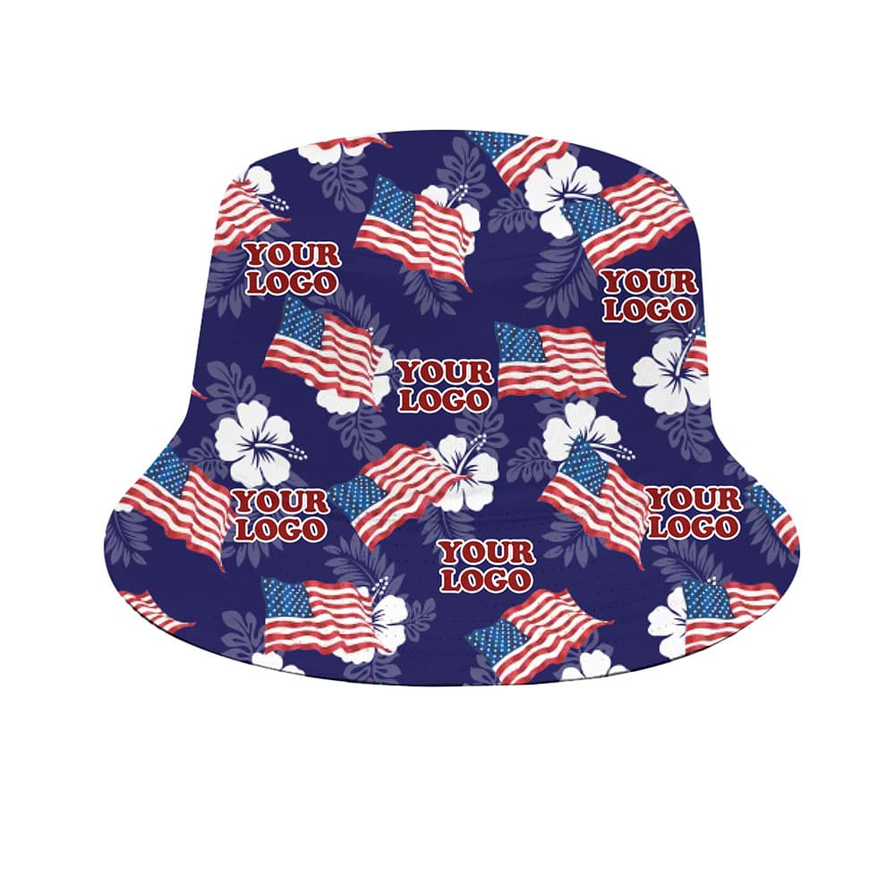 Team USA Custom Logo Bucket Hat With Preview