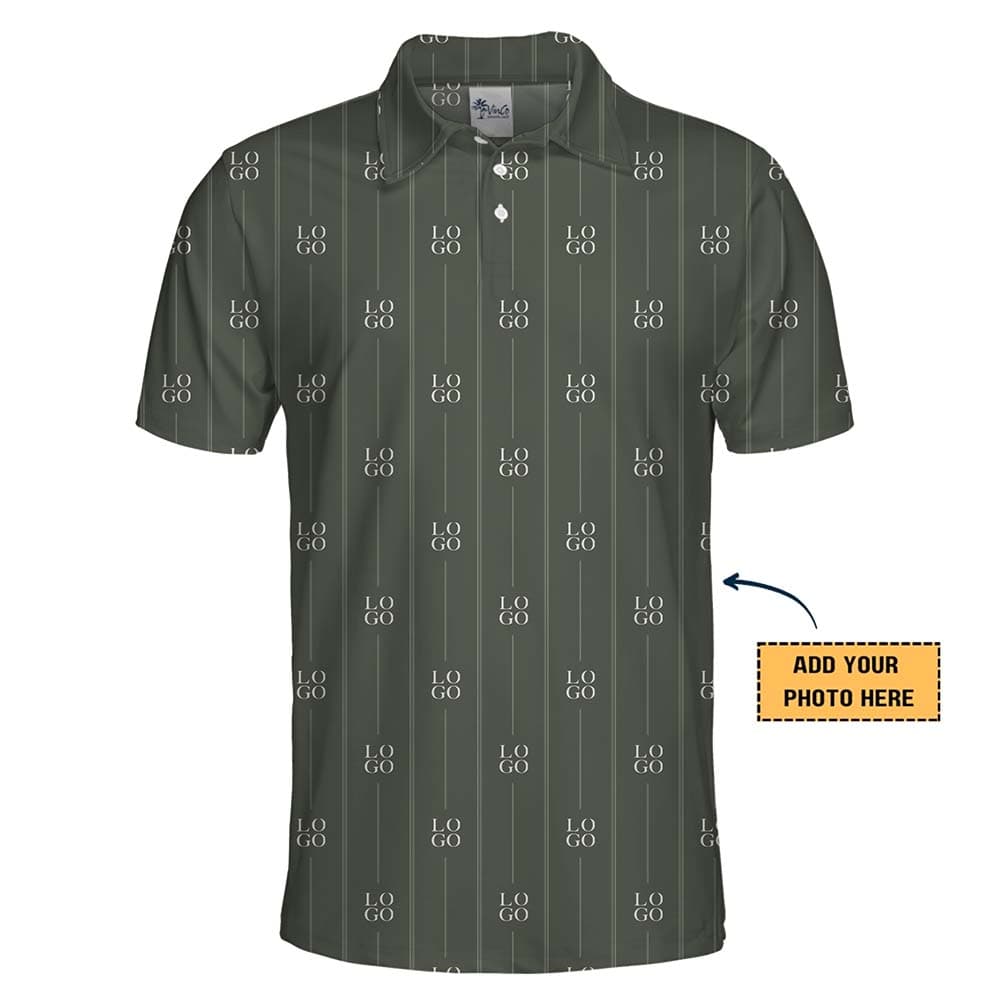 Classic Stripe Brand Identity Golf Shirt With Your Logo