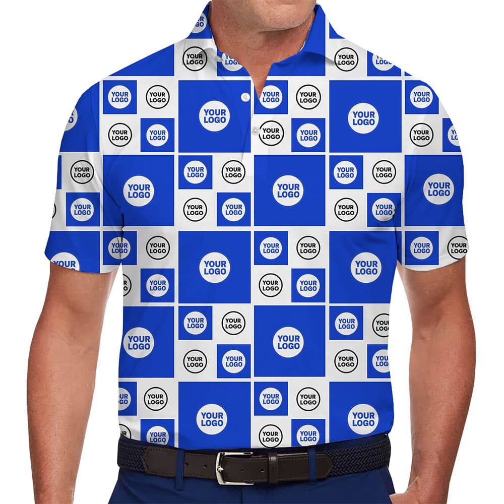 Corporate Checkered Polo Shirt with Personalized Logo Placement 3