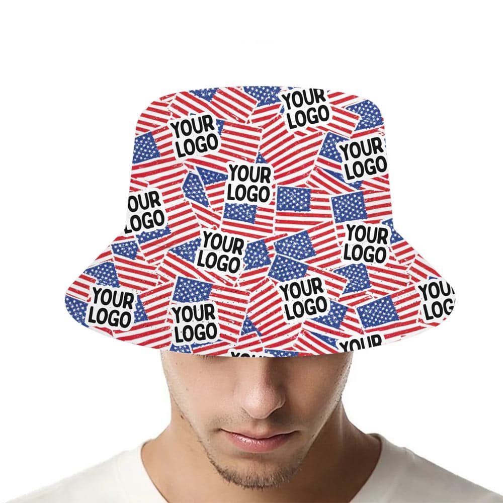 Custom American Flag Bucket Hat