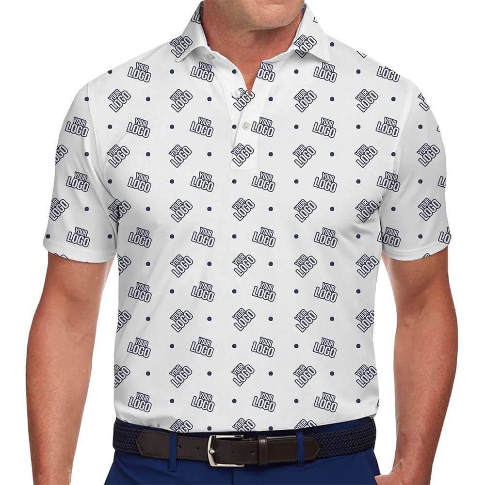 Custom Brand Micro Dot Golf Polo Shirt