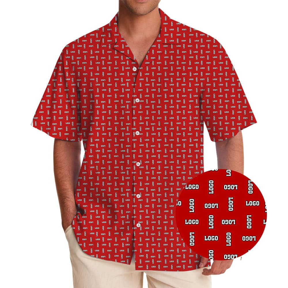 Custom Full Pattern Logo Hawaiian Shirt
