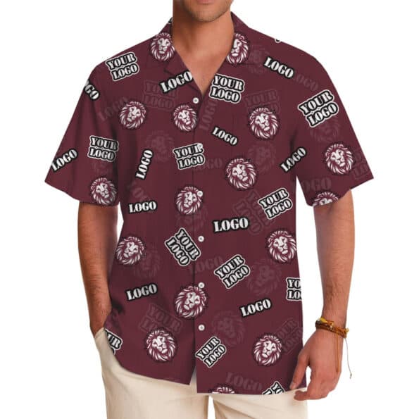Custom Logo Hawaiian Shirt For Business