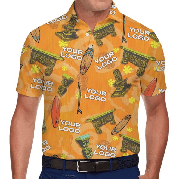 Custom Logo Tiki Polo Shirt
