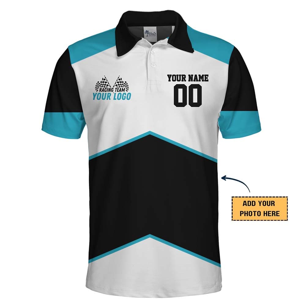 Custom Polo Shirt Racing With Live Preview And No Minimum