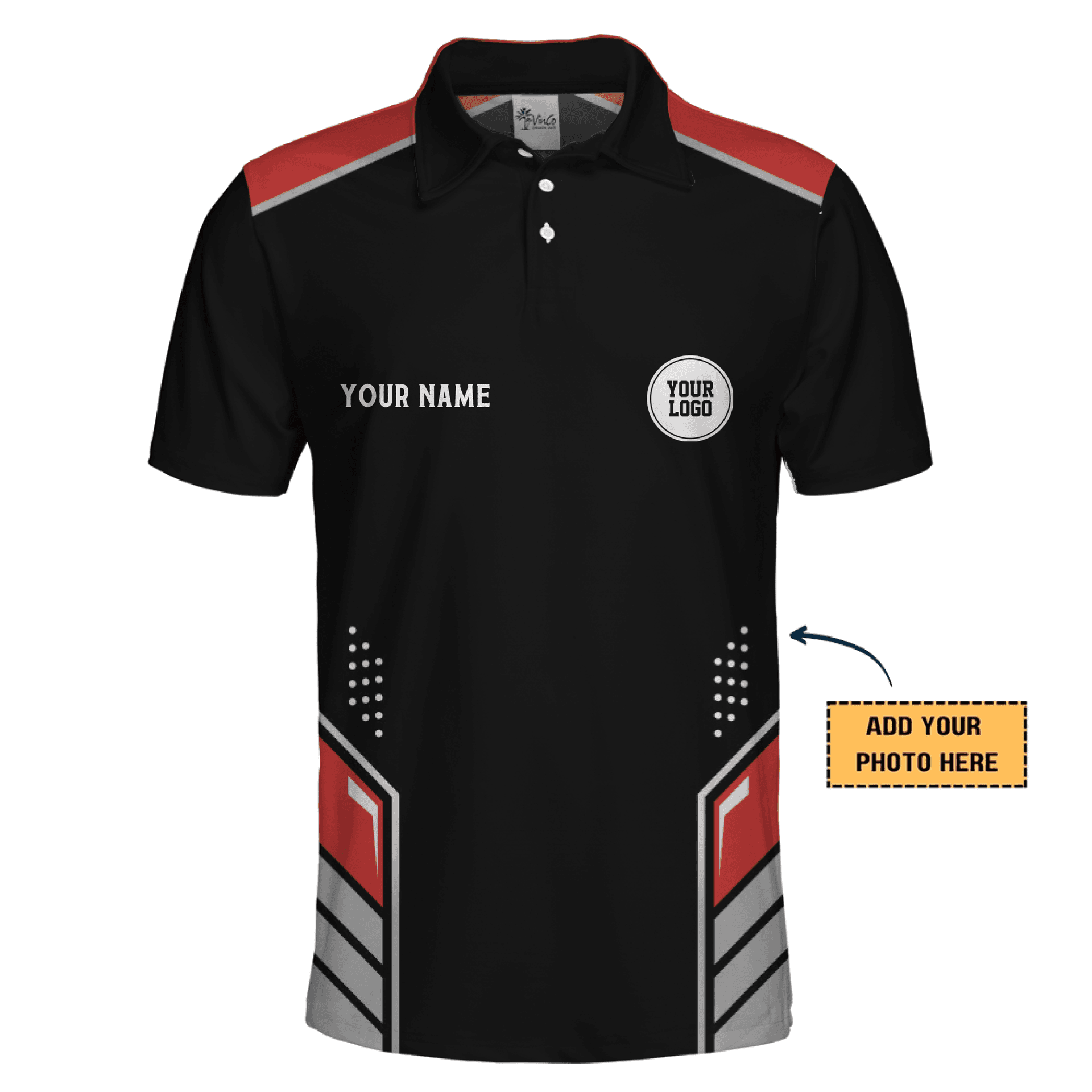 Custom Racing Polo Shirts With Instant Preview And No Minimum