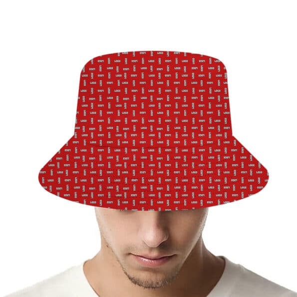 Custom Repeating Logo Bucket Hat