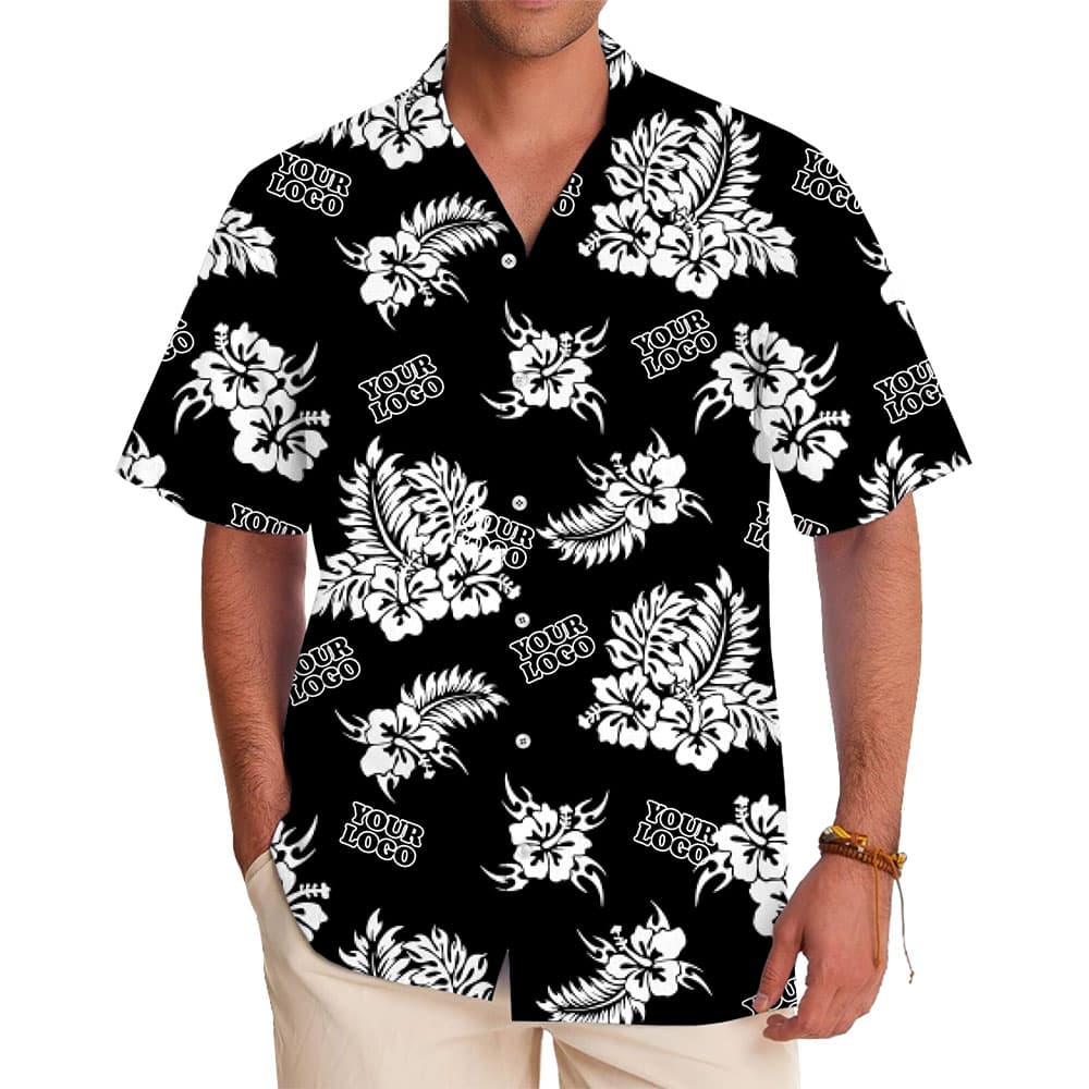 Exclusive Custom Logo Shirt with Tropical Flair 1