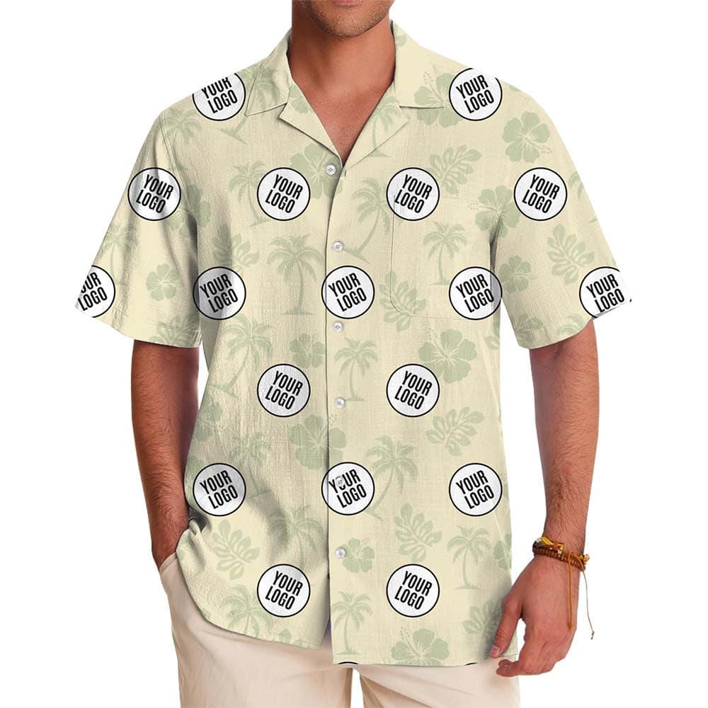 Palm Breeze Custom Logo Hawaiian Shirt No Minimum
