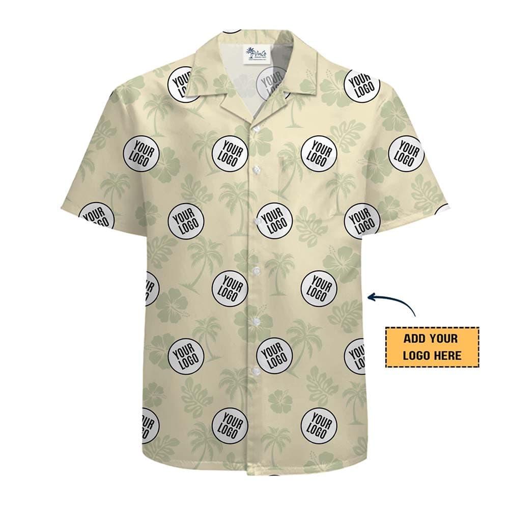 Palm Breeze Custom Logo Hawaiian Shirt No Minimum