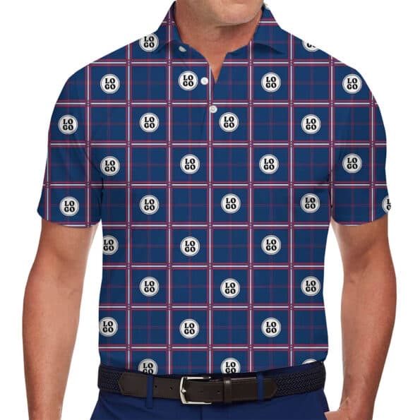Personalized Plaid Polo Shirt for Teams, Events, and Branding (2)