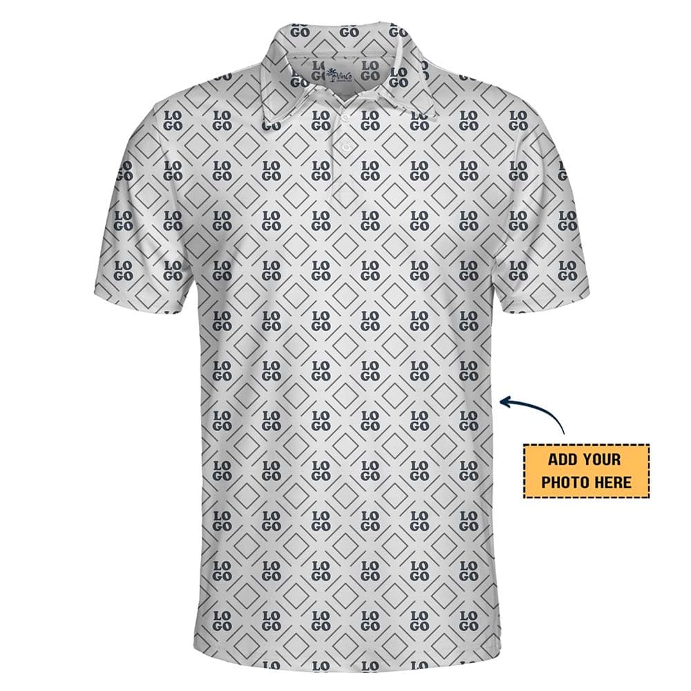 Professional Grid Custom Logo Golf Polo Shirt
