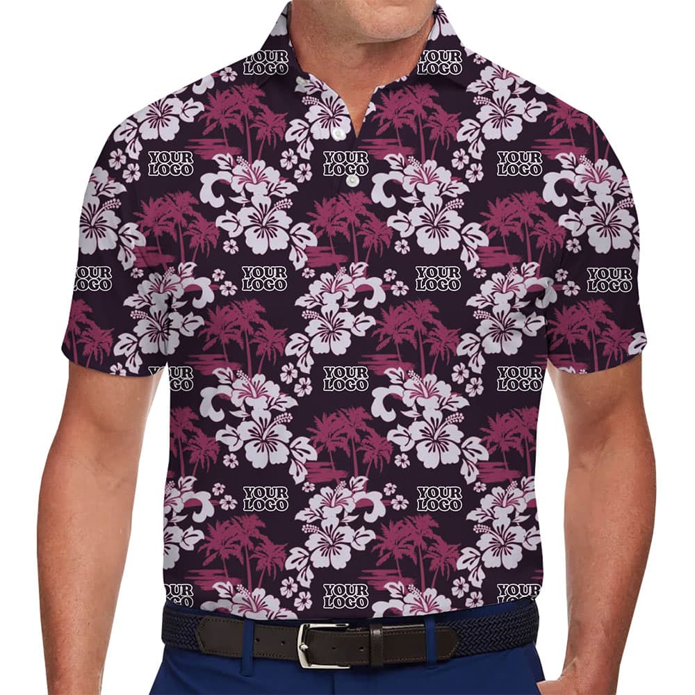 Tropical Elegance Custom Polo for Events and Team Outfits 1