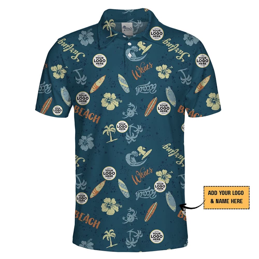 Tropical Paradise Logo Polo Shirt for Custom Branding 1