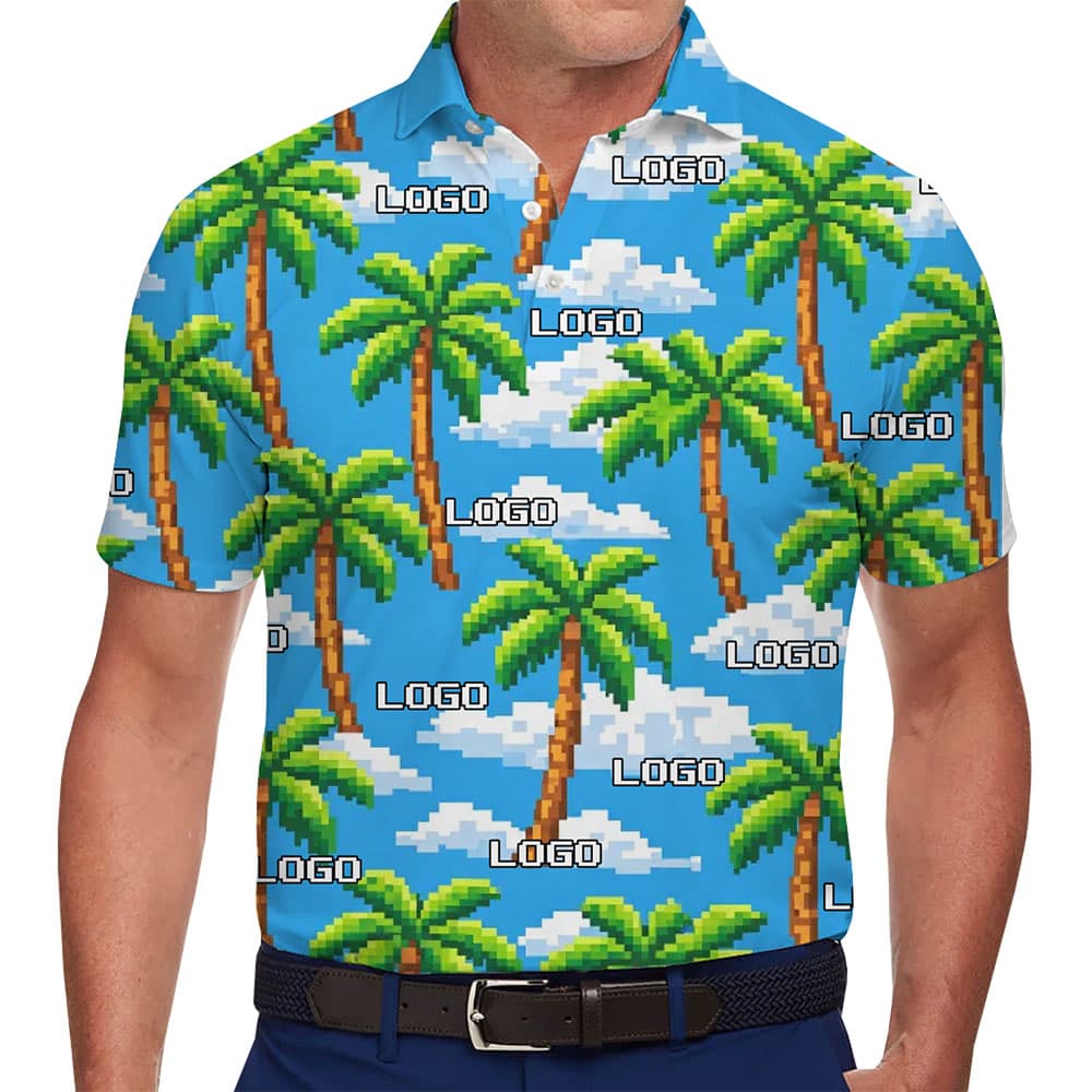Tropical Paradise Polo Shirt Fully Customizable with Instant Preview