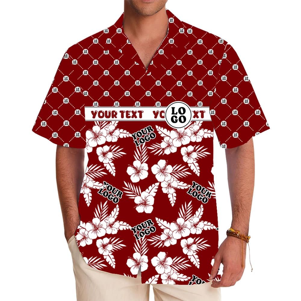 Unique Island Shirt with Personalized Logo and Vibrant Patterns 1