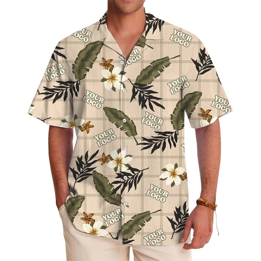 Vintage Hibiscus Hawaiian Shirt With Custom Logo