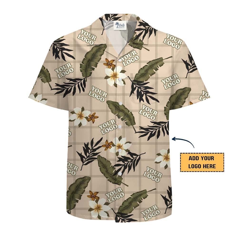 Vintage Hibiscus Hawaiian Shirt With Custom Logo