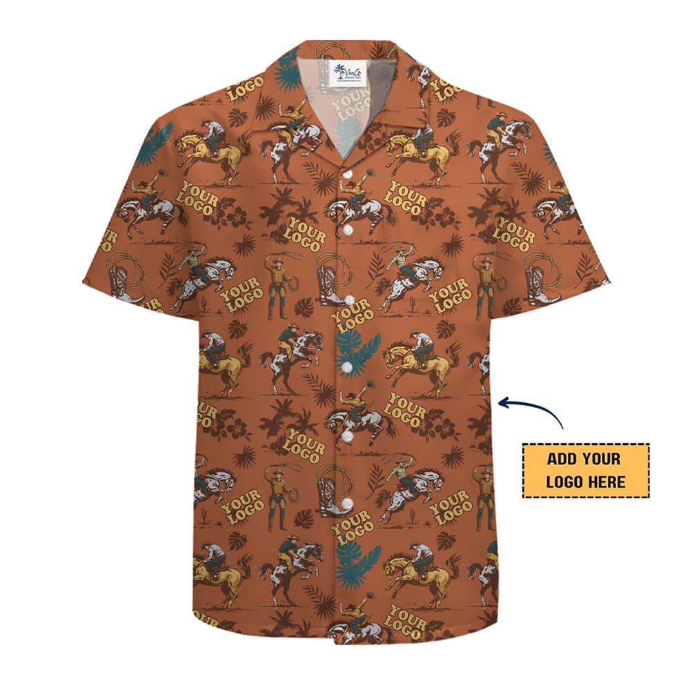 Wild Western Custom Logo Hawaiian Shirt With Preview