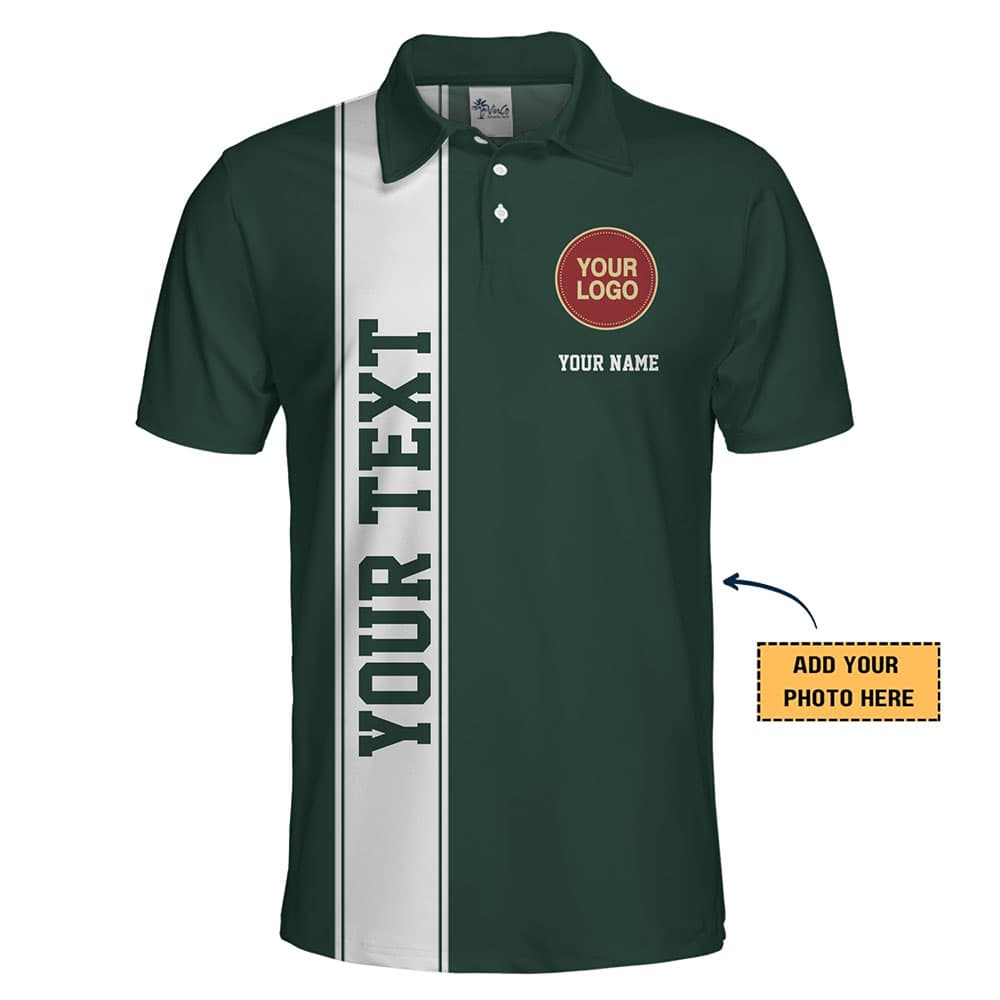Classic Stripe Team Logo Collared Polo Shirt With Preview