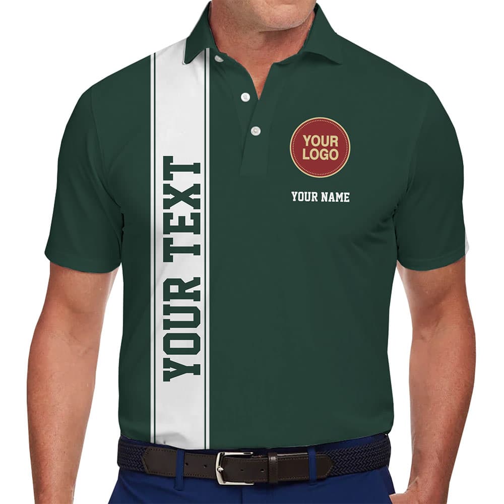 Classic Stripe Team Logo Collared Polo Shirt With Preview