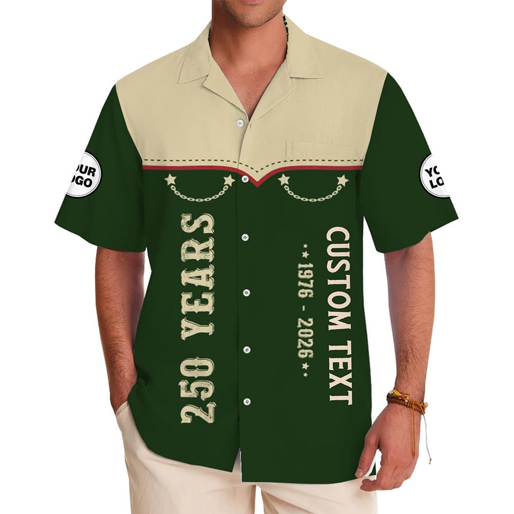Commemorative Custom Hawaiian Shirt for 250-Year Celebrations