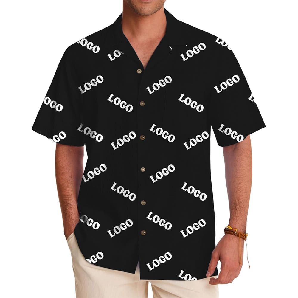 Corporate Branding Custom Logo Hawaiian Shirt