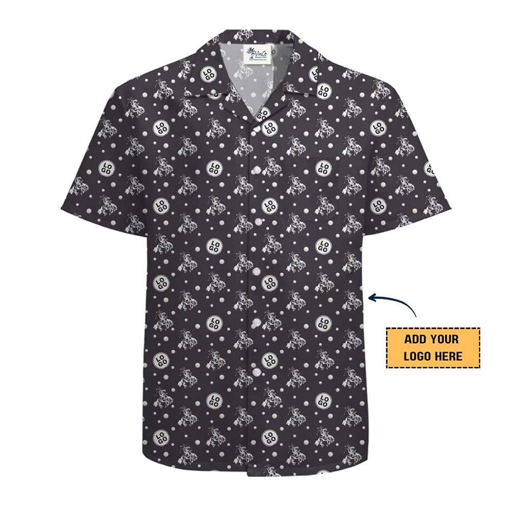 Cowboy Golf Ball Hawaiian Shirt With Custom Logo