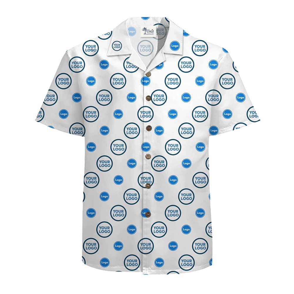 Custom 1 2 Logo Diagonal Button Up Shirts With Preview