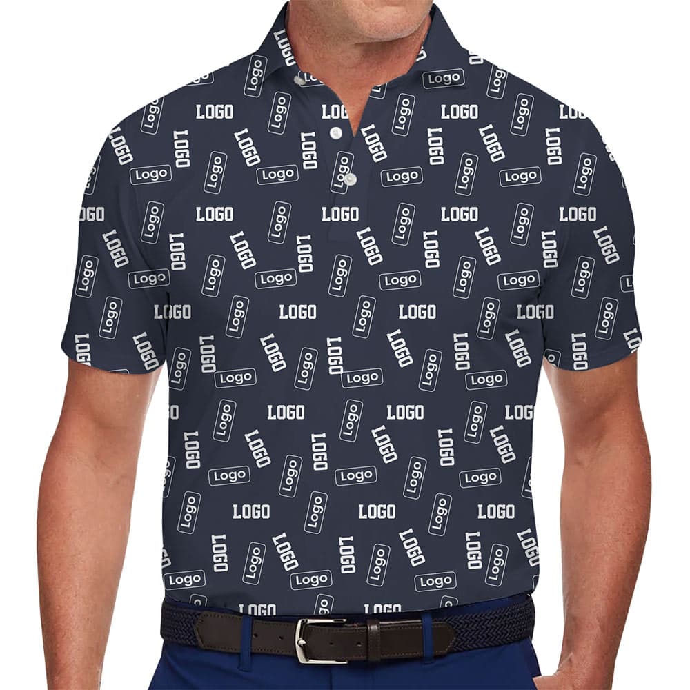 Custom Branded All-Over Print Polo Shirt