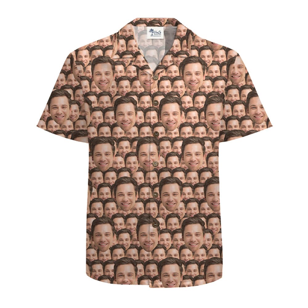 Custom Face All Over Print Hawaiian Shirts With Preview