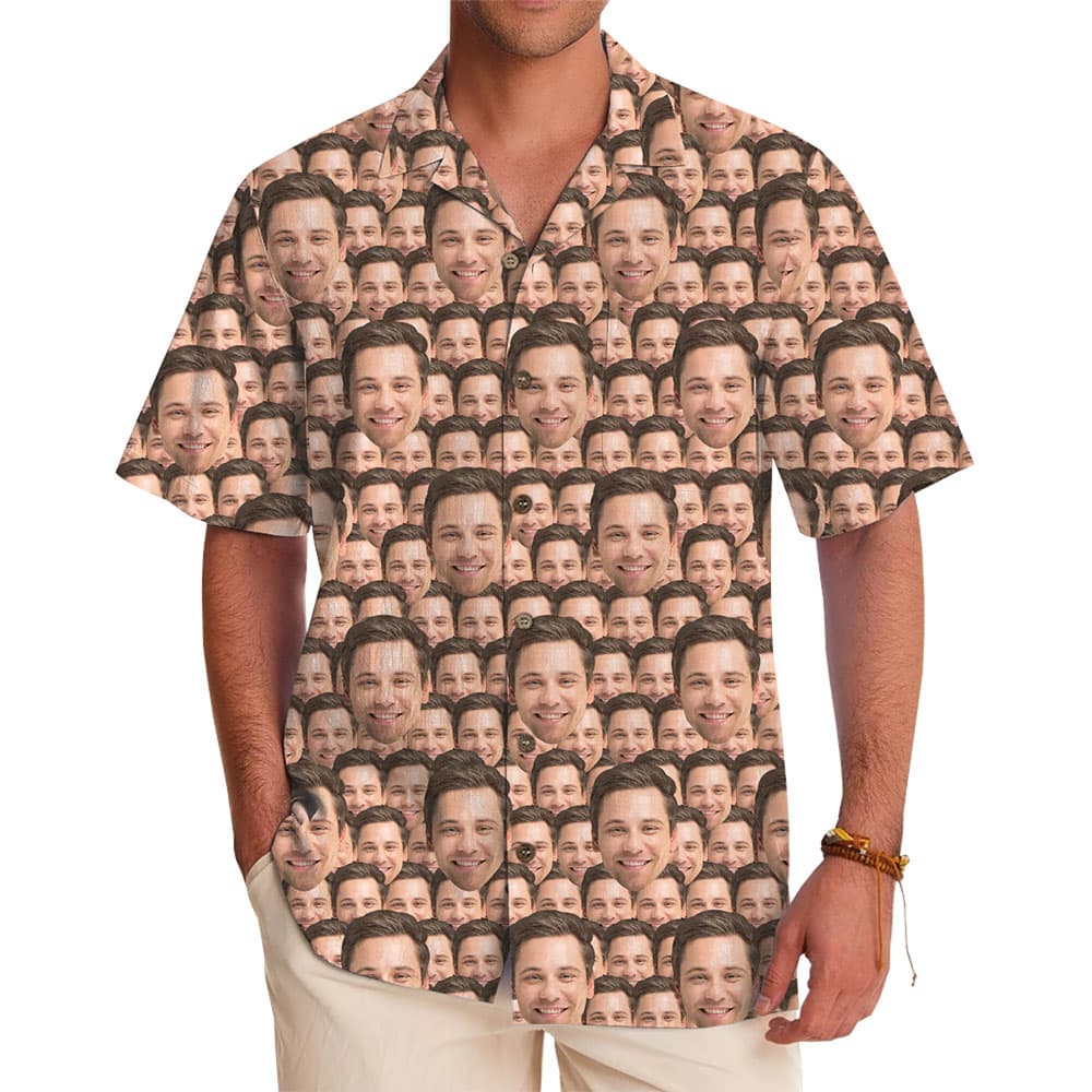 Custom Face All Over Print Hawaiian Shirts With Preview